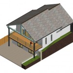 3D Rendered Image New Dwelling in East Devon